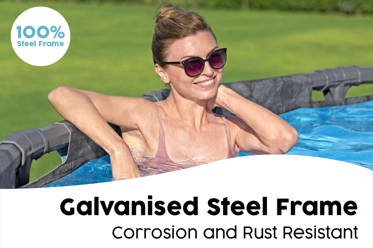 Bestway APX 365 galvanised steel frame corrosion resistant pool