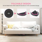 HOMCOM 48" Foldable Mini Fitness Trampoline - Black