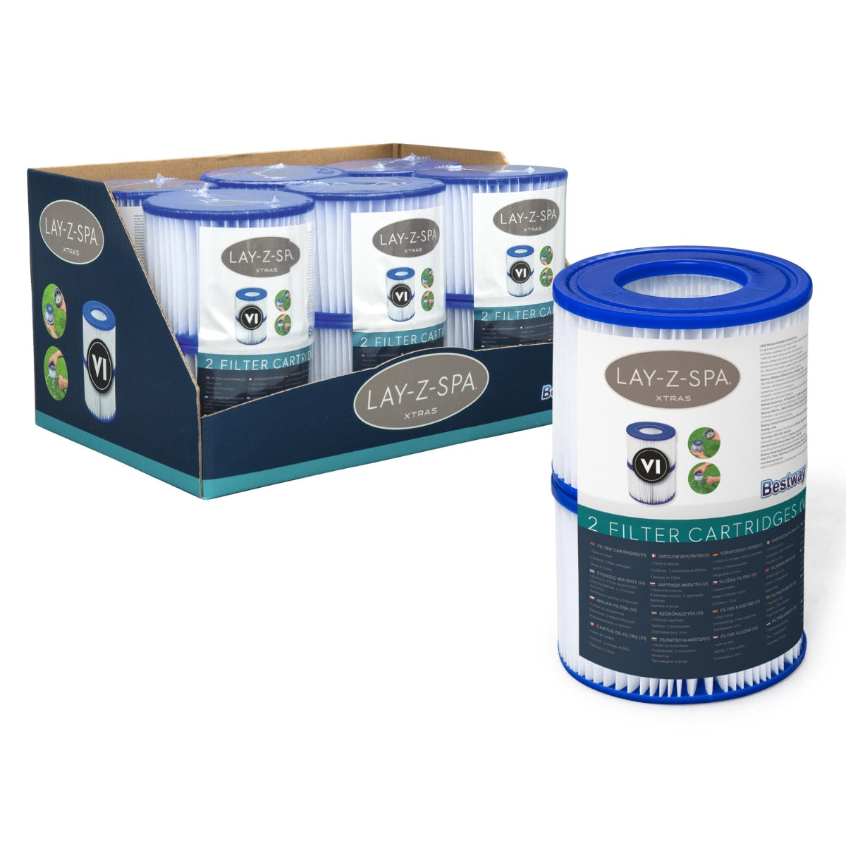 Official Lay-Z-Spa Filter Cartridge (12 Pack)