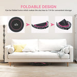 HOMCOM 45" Foldable Mini Fitness Trampoline - Black