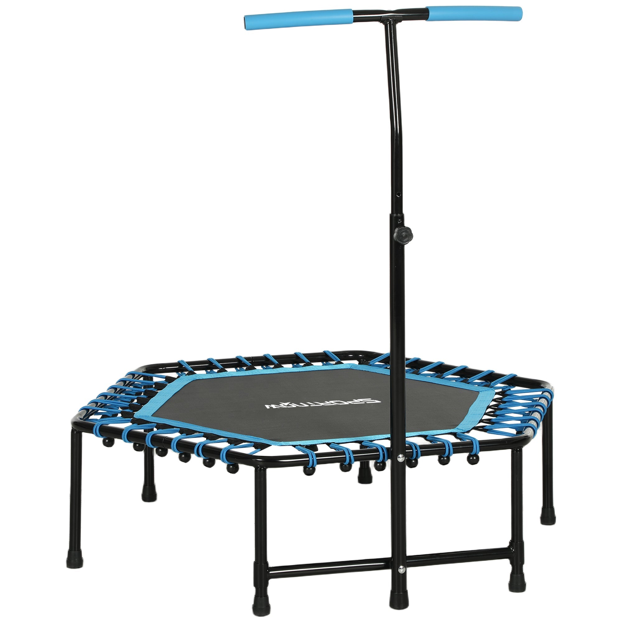 SPORTNOW 45" Bungee Fitness Trampoline with Handle - Blue