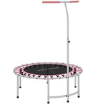 SPORTNOW 40" Mini Fitness Trampoline with Handle - Pink