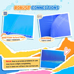 Outsunny Kids Bouncy Castle, with Slide, Pool, Trampoline, Climbing Wall, Blower