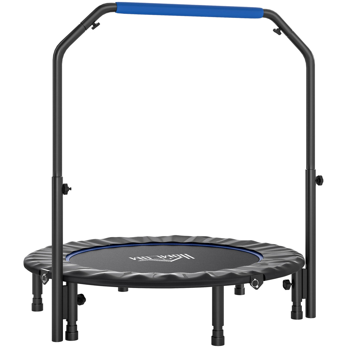 HOMCOM 45" Foldable Mini Fitness Trampoline - Black