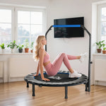 HOMCOM 48" Foldable Mini Fitness Trampoline - Black