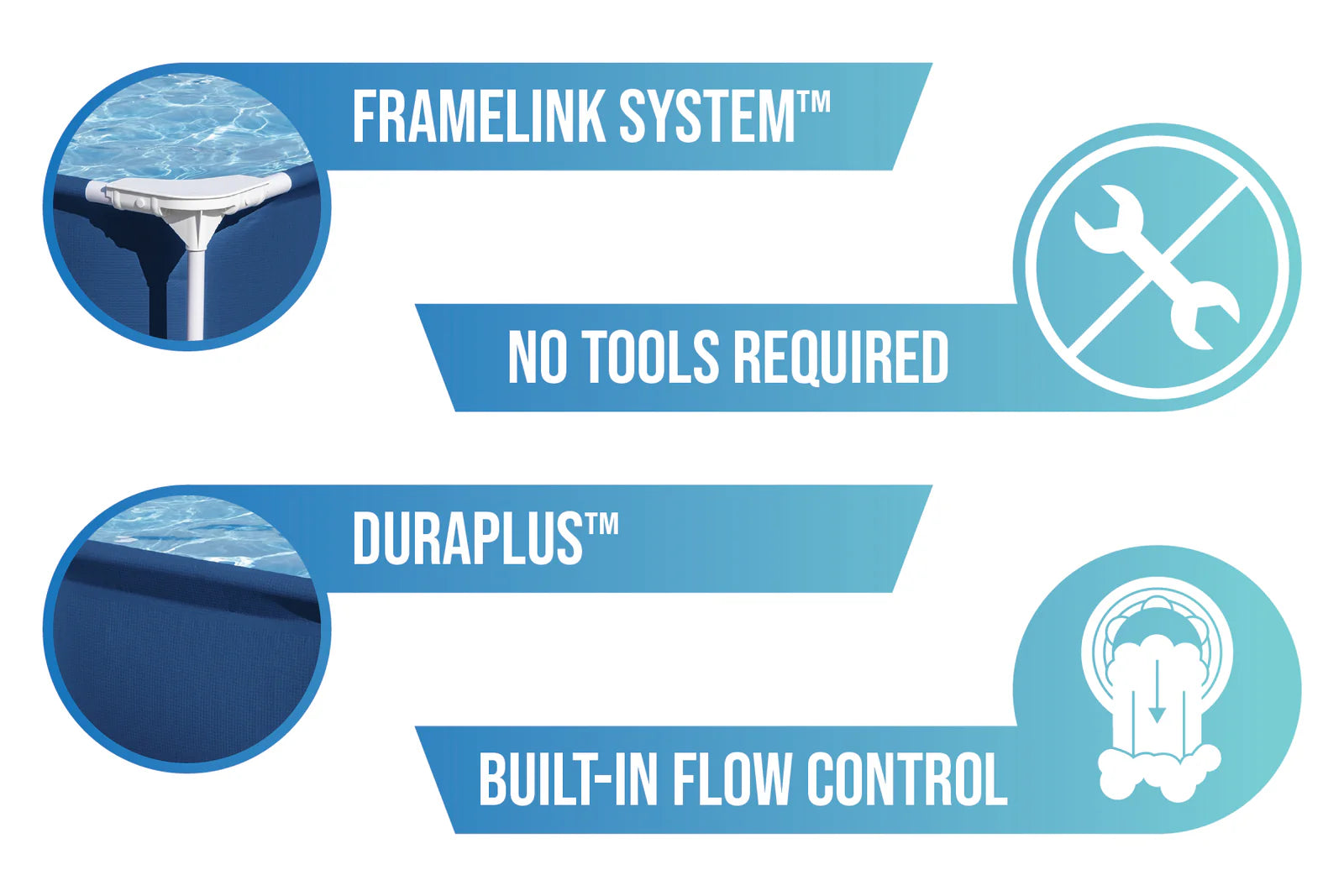 Bestway Rectangle Steel Pro Pool 7.3ft x 59in x 17in 4