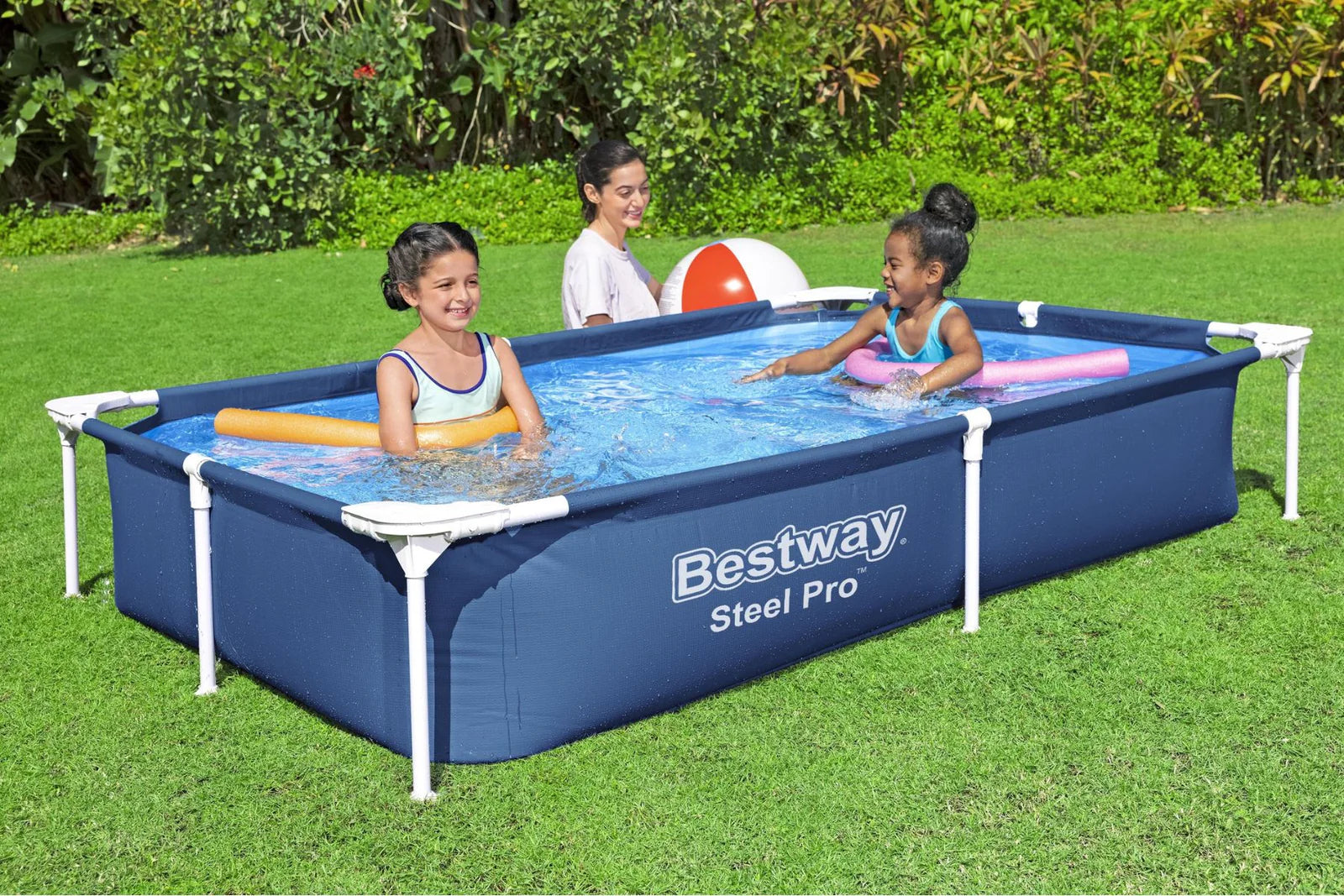 Bestway Rectangle Steel Pro Pool 7.3ft x 59in x 17in 6