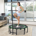 HOMCOM 48" Octagonal Fitness Trampoline - Green