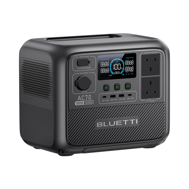 BLUETTI AC70 Portable Power Station | 1,000W 768Wh