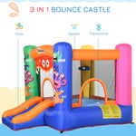 Outsunny Monster Bouncy Castle with Slide