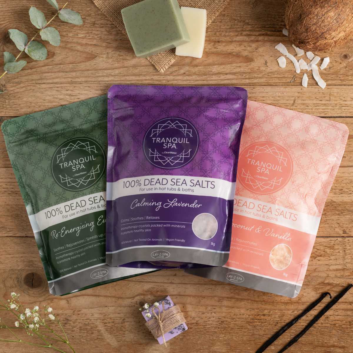 Tranquil Spa Dead Sea Salts Collection