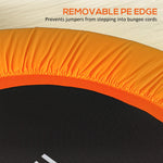 HOMCOM 40" Mini Fitness Trampoline with Handle - Black