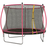 SPORTNOW Outdoor Trampoline with Enclosure Net & Spring Cover