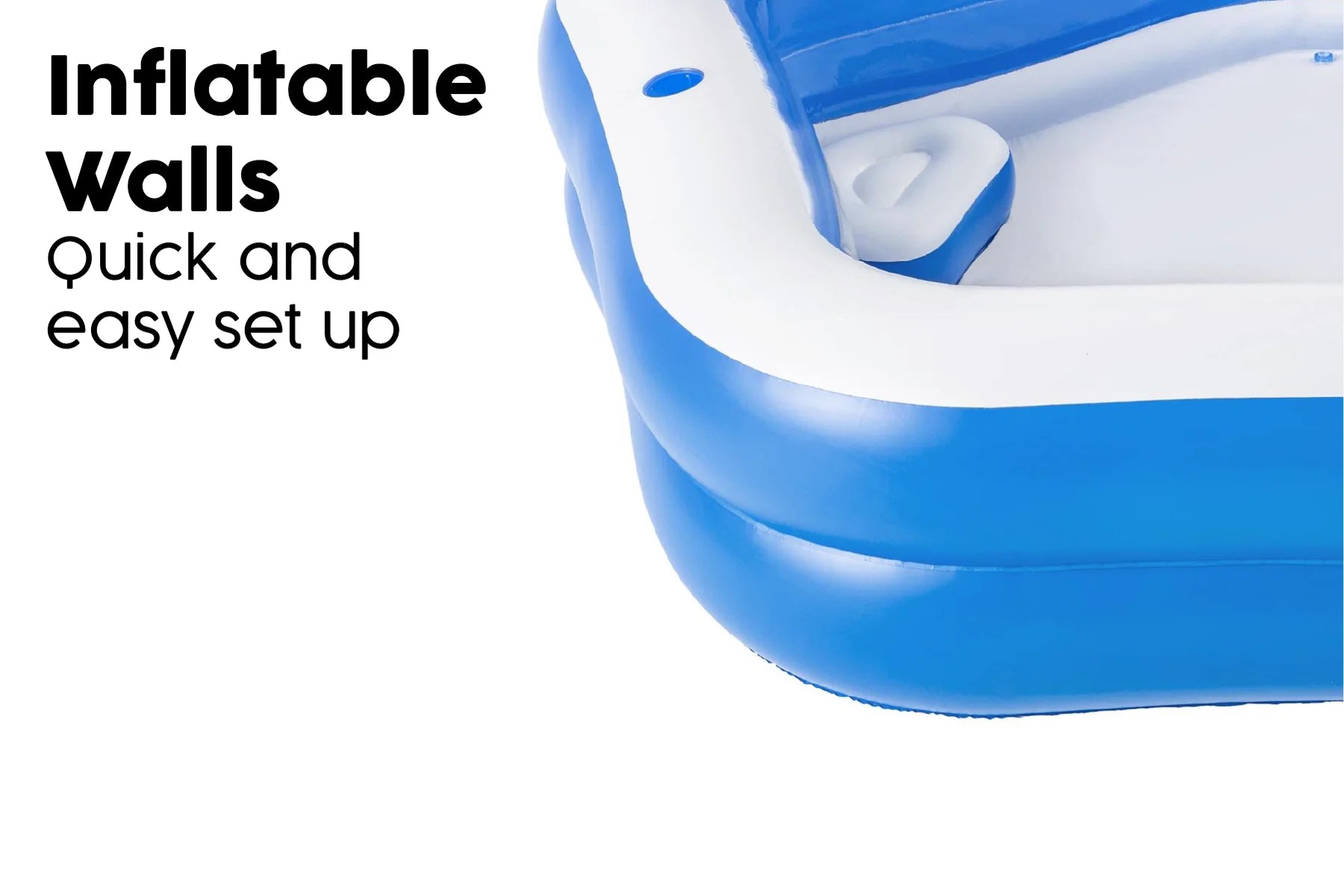 Bestway Family Inflatable Paddling Pool with Built-In Seats 5