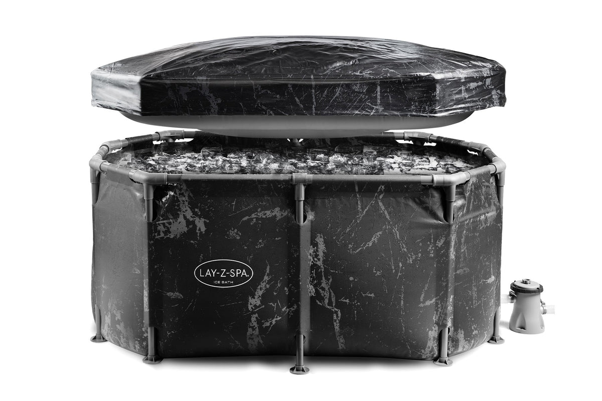 Lay-Z-Spa Glacial Dip Tub ice bath with pump and cover