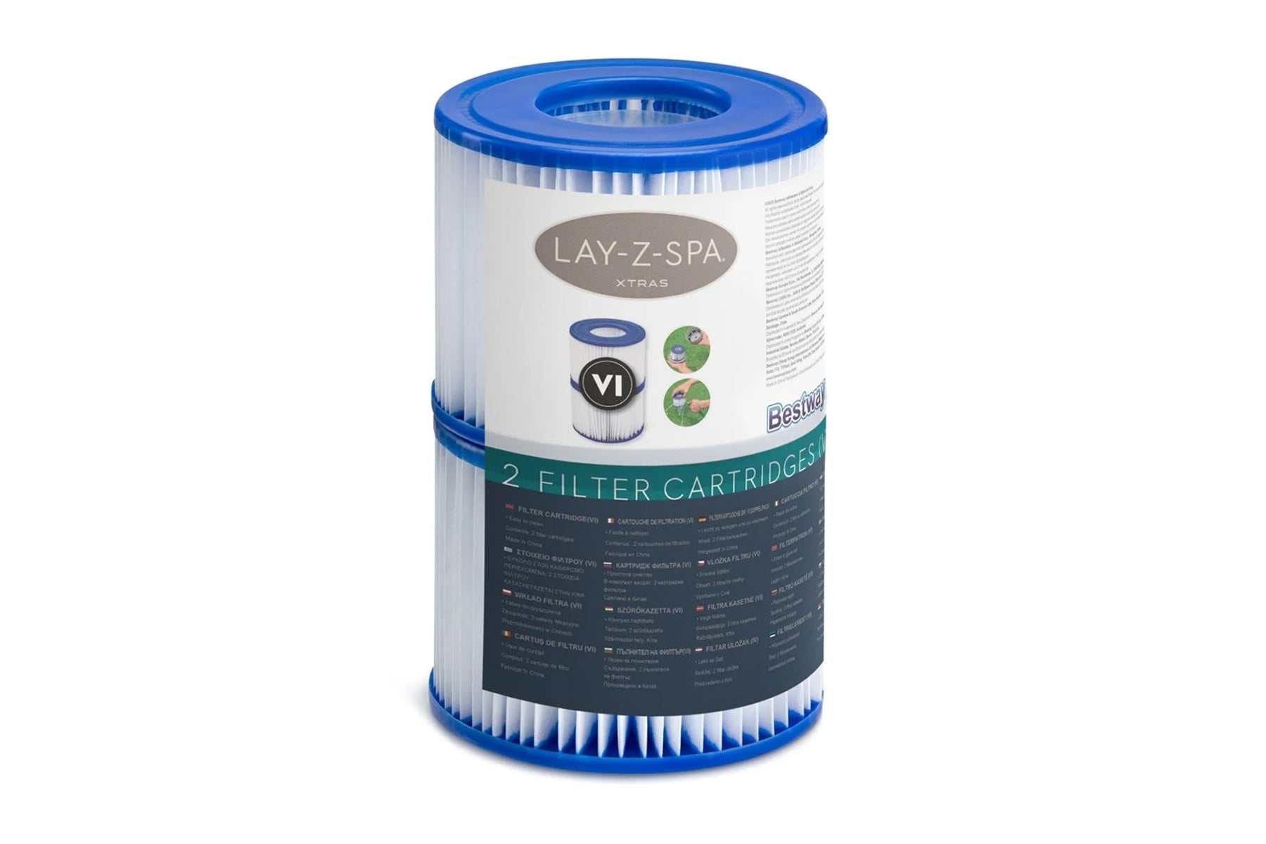 Official Lay-Z-Spa Filter Cartridge VI 2 Pack