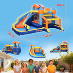 AIYAPLAY Bounce House with Ball Pit & Climbing Wall