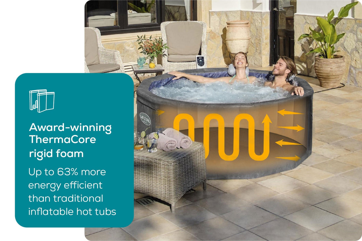Lay-Z-Spa Carrara ThermaCore™ UltraFit™ AirJet™ Hot Tub - official product image 5