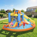 AIYAPLAY 5-in-1 Bouncy Castle with Dual Slides