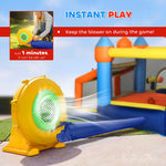 AIYAPLAY Bounce House with Ball Pit & Climbing Wall