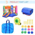 Outsunny Monster Bouncy Castle with Slide