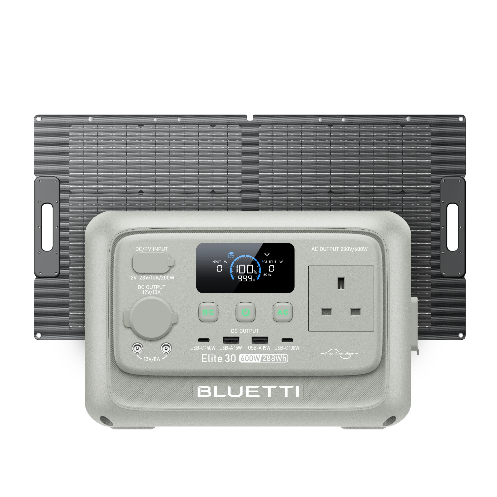 BLUETTI Elite 30 V2 Portable Power Station | 600W 288Wh 12