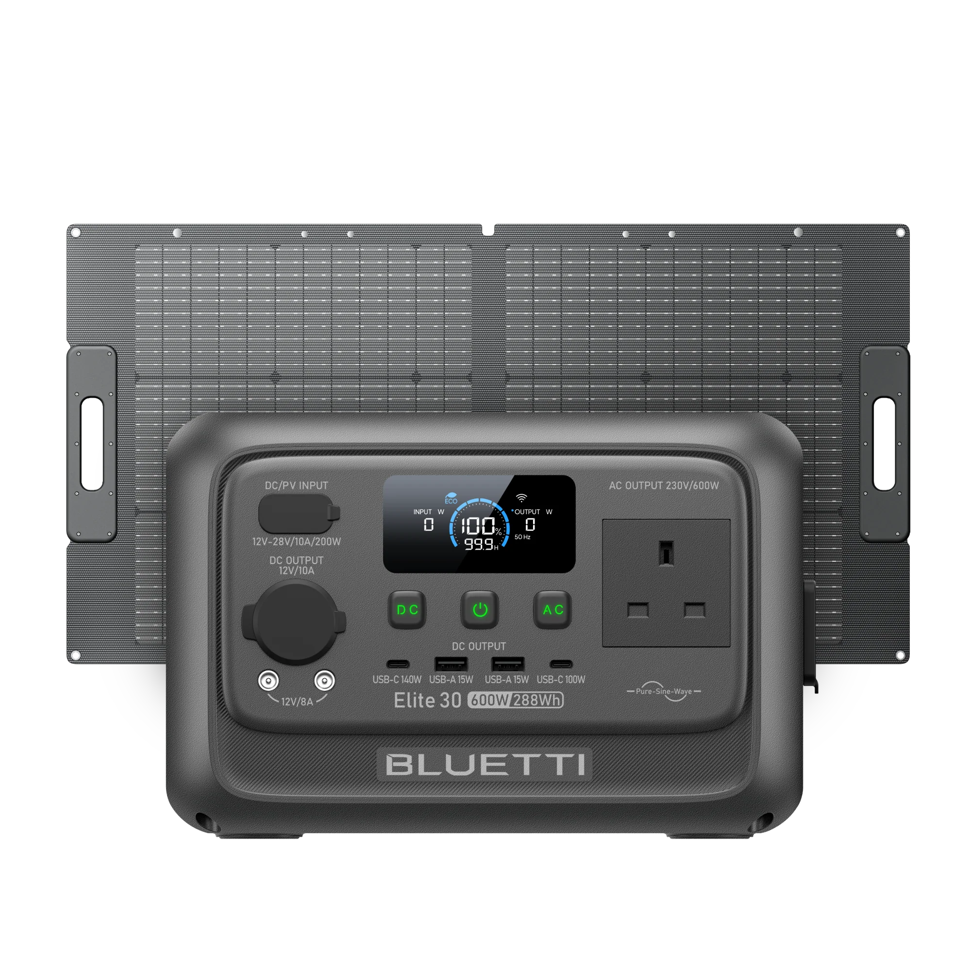 BLUETTI Elite 30 V2 Portable Power Station | 600W 288Wh 8