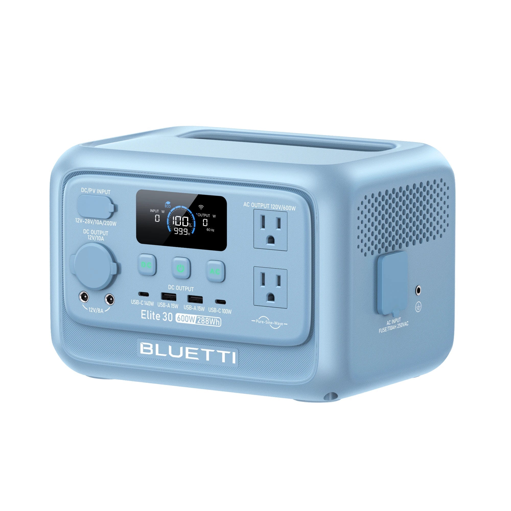 BLUETTI Elite 30 V2 600W 288Wh portable power station