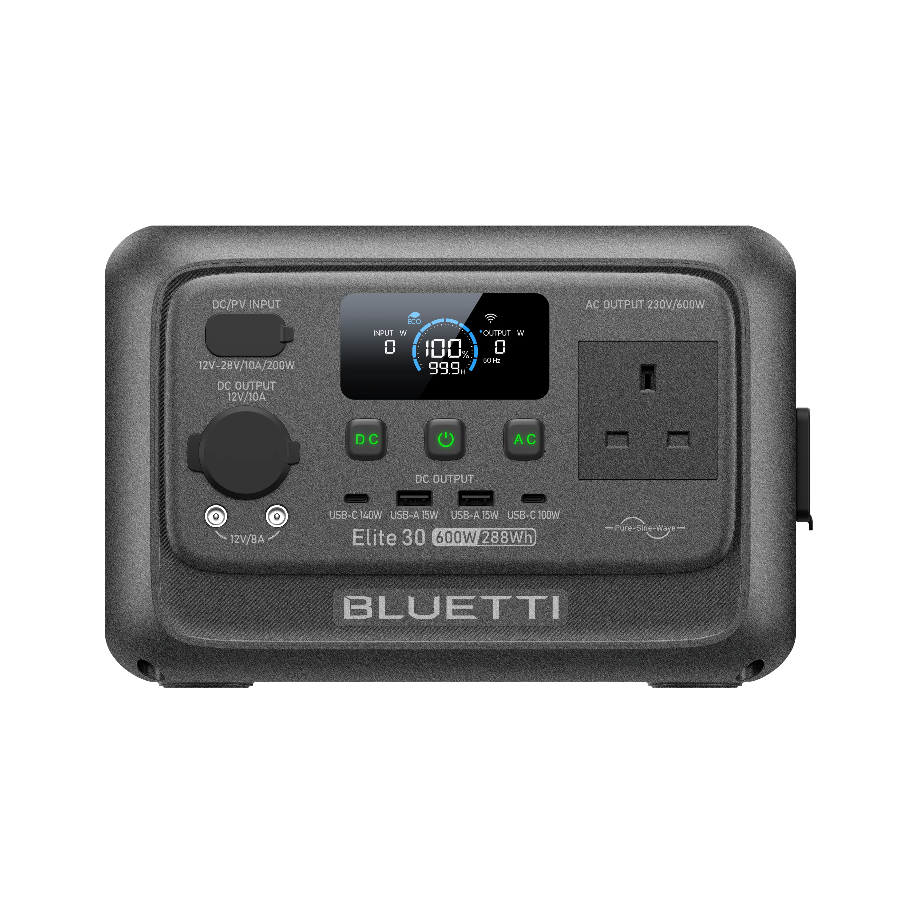 BLUETTI Elite 30 V2 Portable Power Station | 600W 288Wh 6