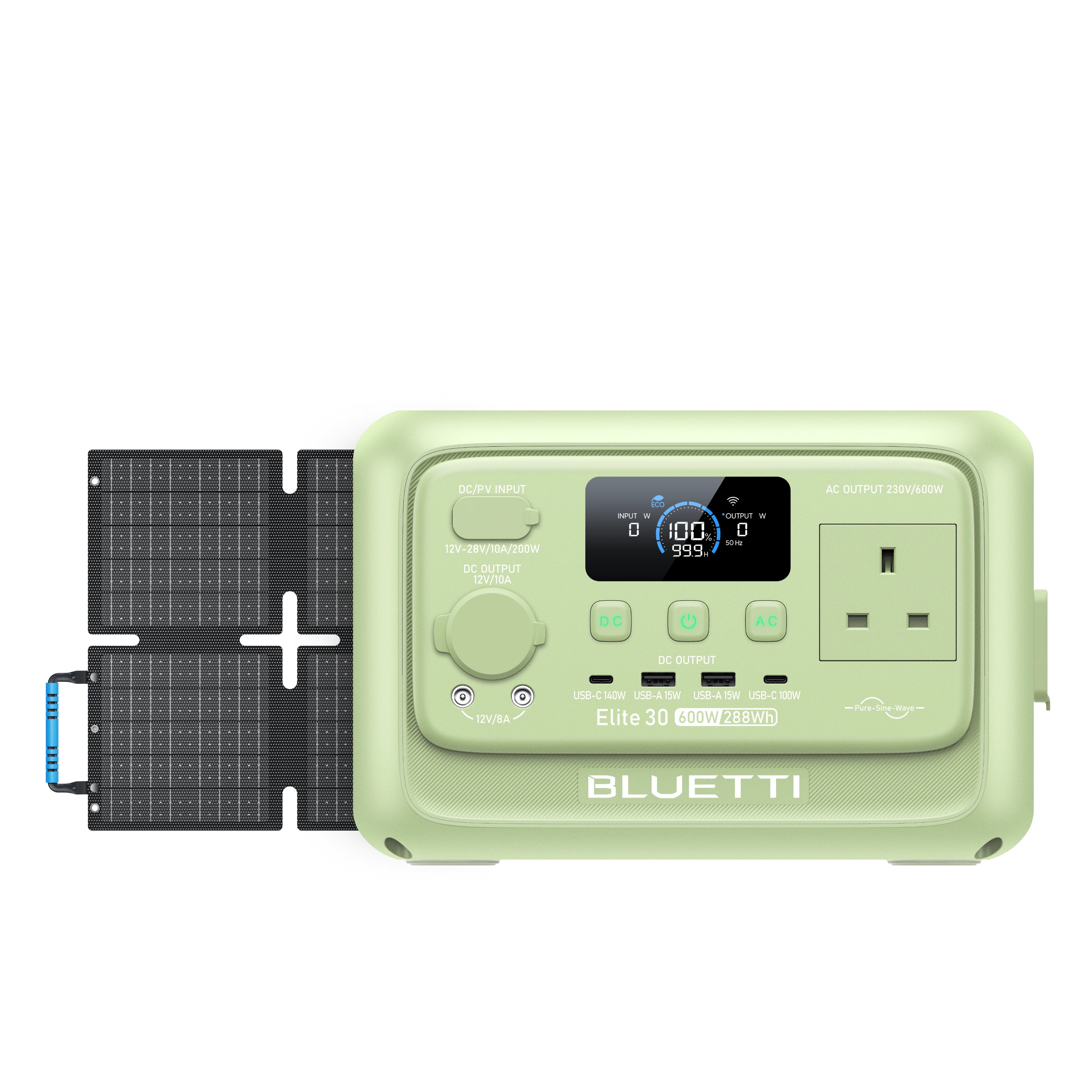BLUETTI Elite 30 V2 Portable Power Station | 600W 288Wh 9