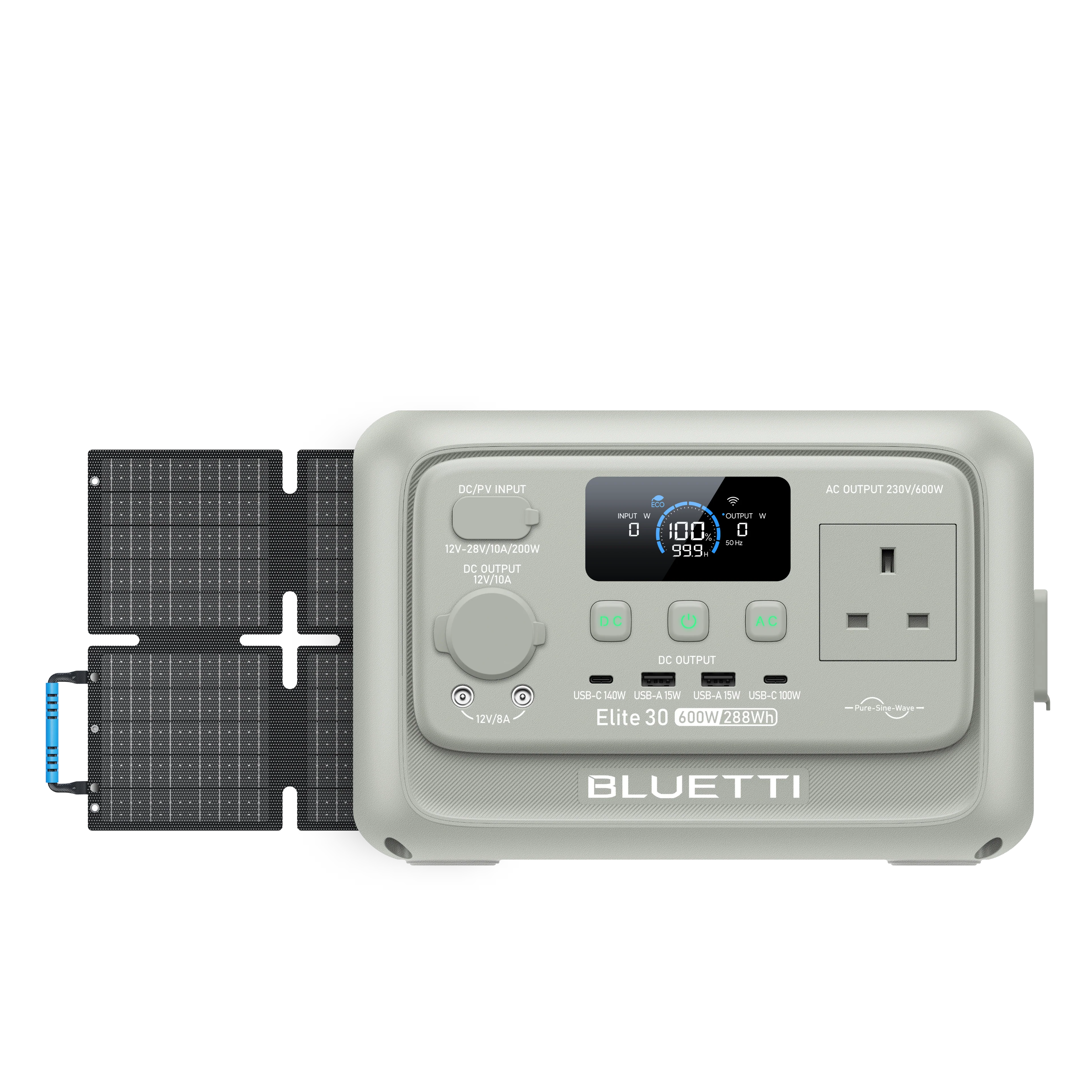 BLUETTI Elite 30 V2 Portable Power Station | 600W 288Wh 11