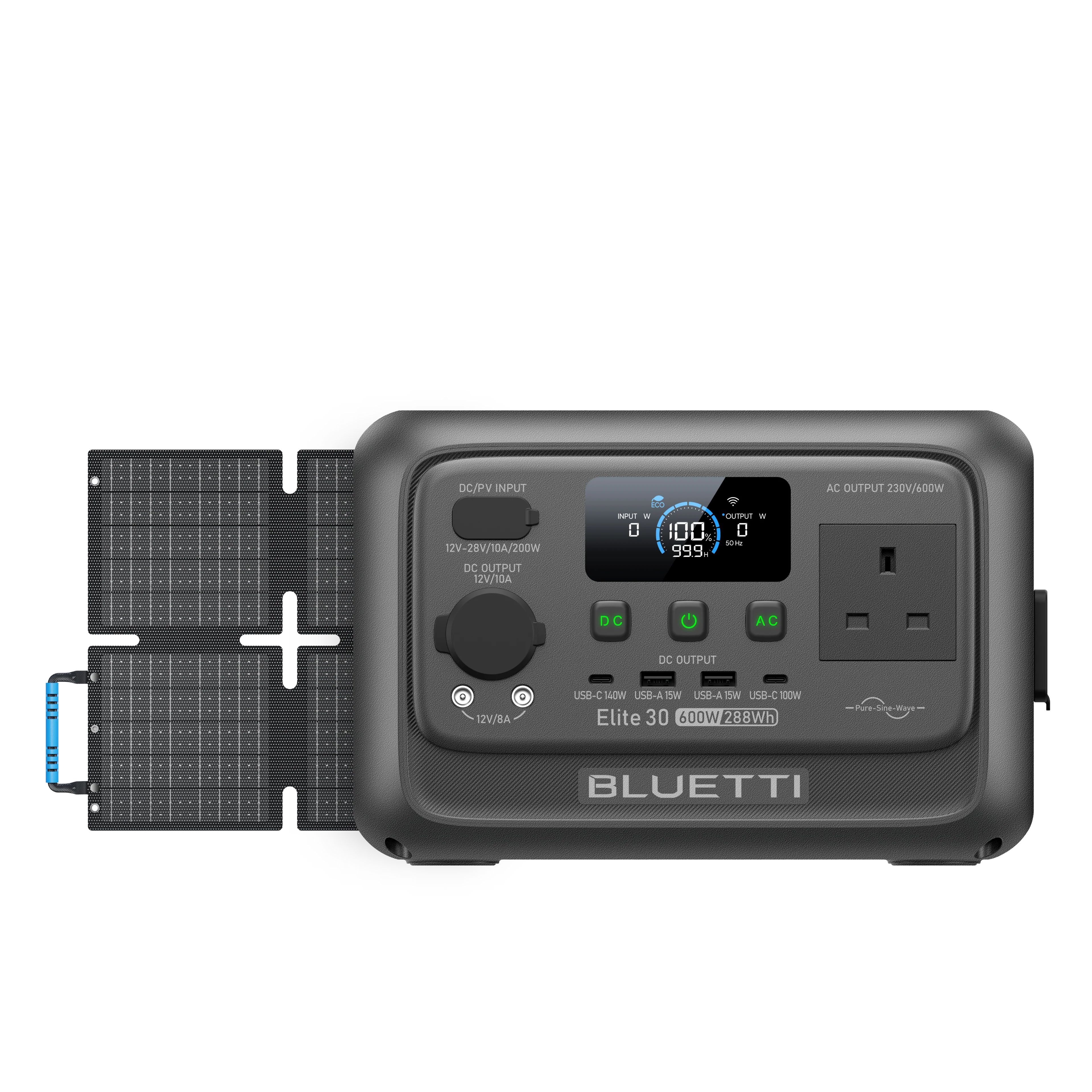 BLUETTI Elite 30 V2 Portable Power Station | 600W 288Wh 7
