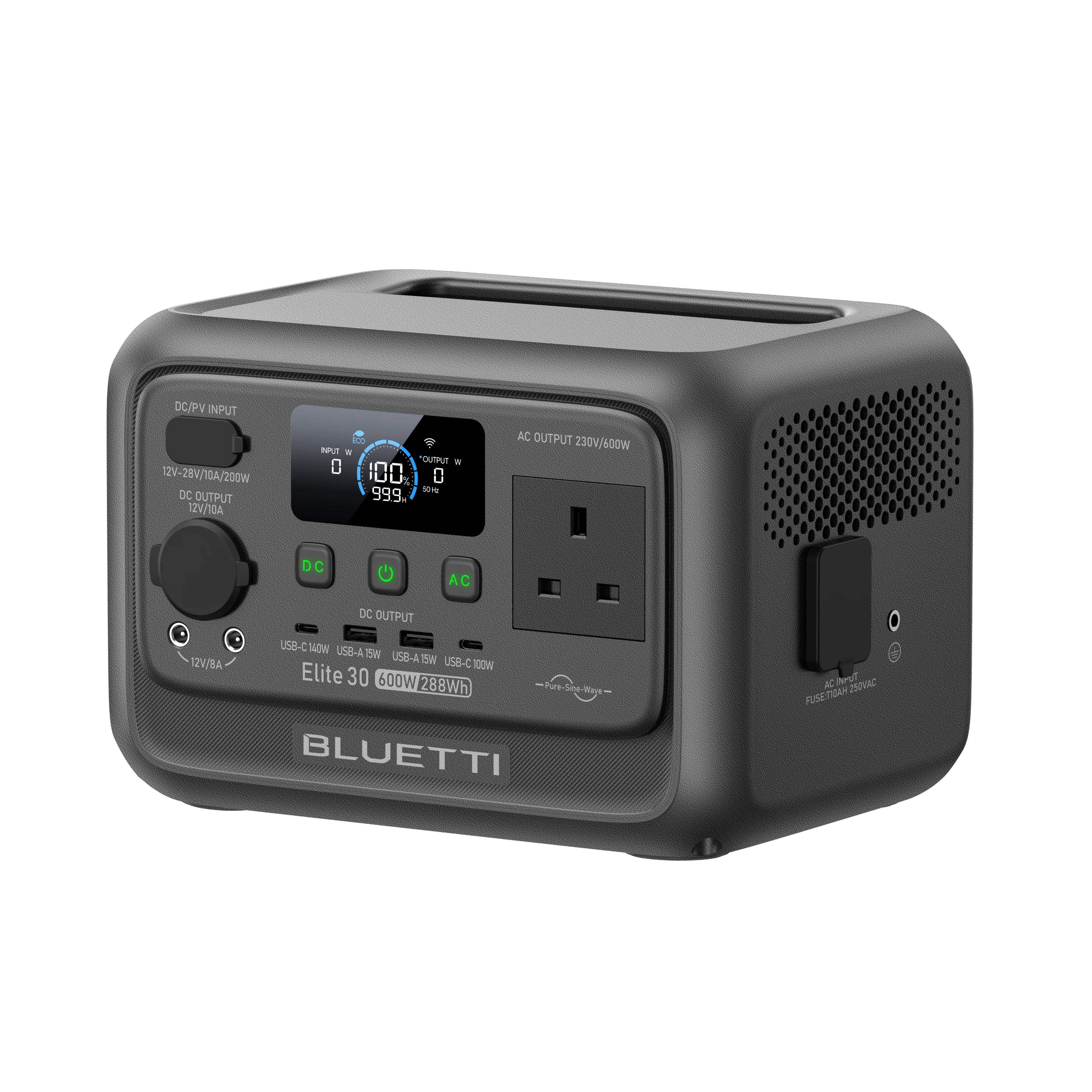 BLUETTI Elite 30 V2 Portable Power Station | 600W 288Wh 4