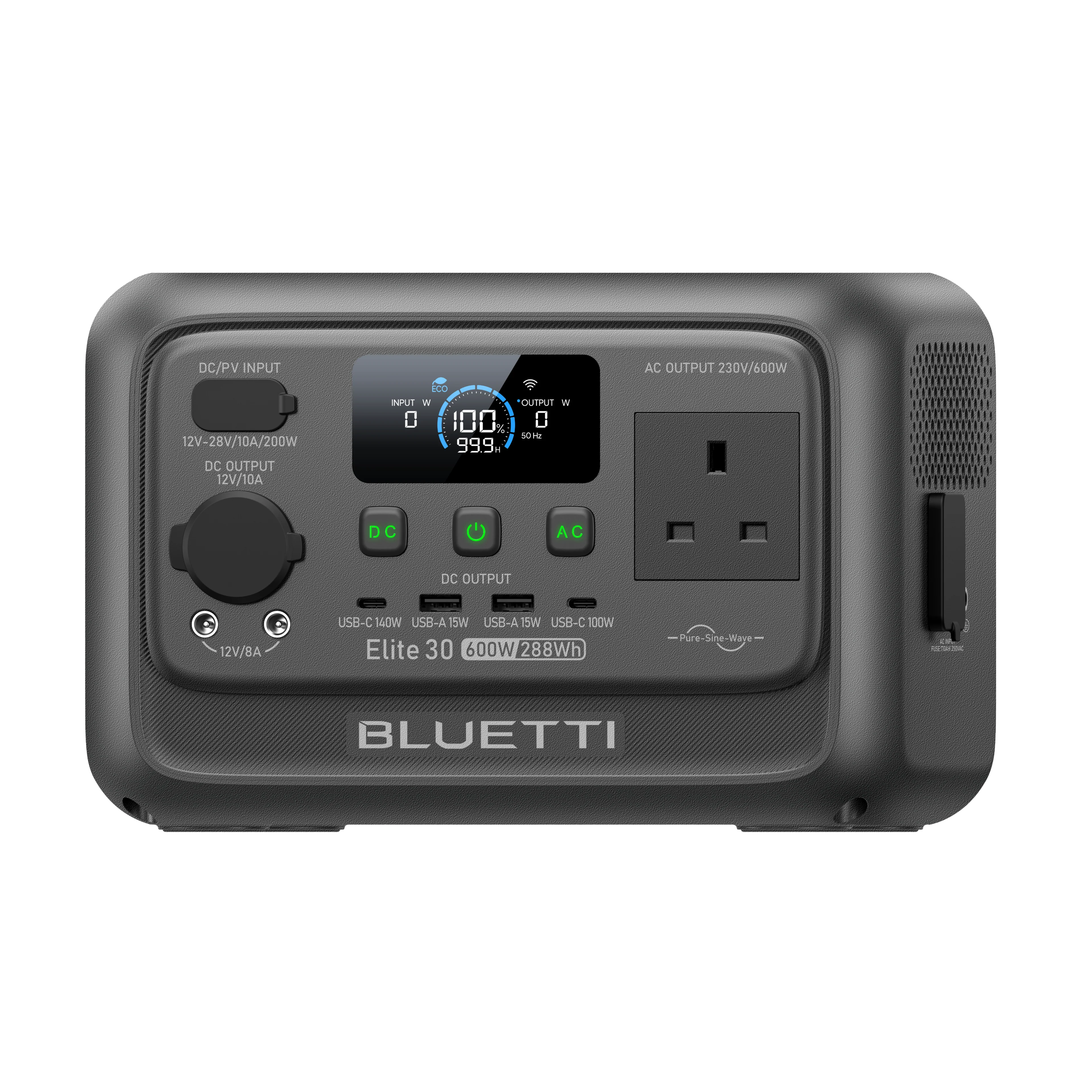 BLUETTI Elite 30 V2 Portable Power Station | 600W 288Wh 5