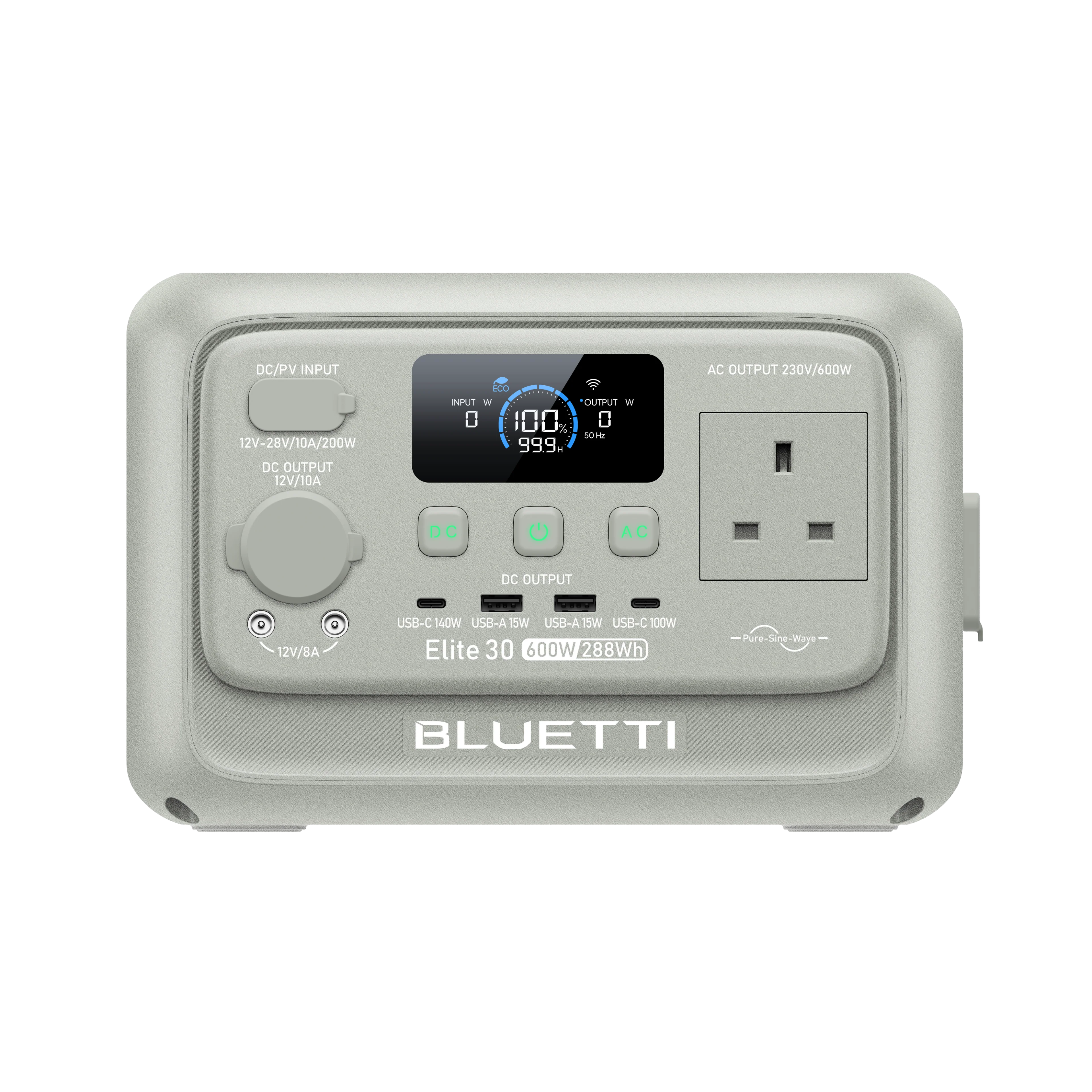 BLUETTI Elite 30 V2 Portable Power Station | 600W 288Wh 3