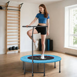 HOMCOM 40" Mini Fitness Trampoline with Handle - Black