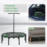 HOMCOM 48" Octagonal Fitness Trampoline - Green