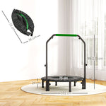 HOMCOM 40" Foldable Mini Fitness Trampoline - Black