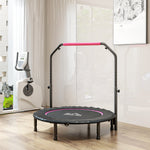 HOMCOM 45" Foldable Mini Fitness Trampoline - Black