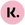 Logo with a pink circle and black letter 'k' on a green background for klarna