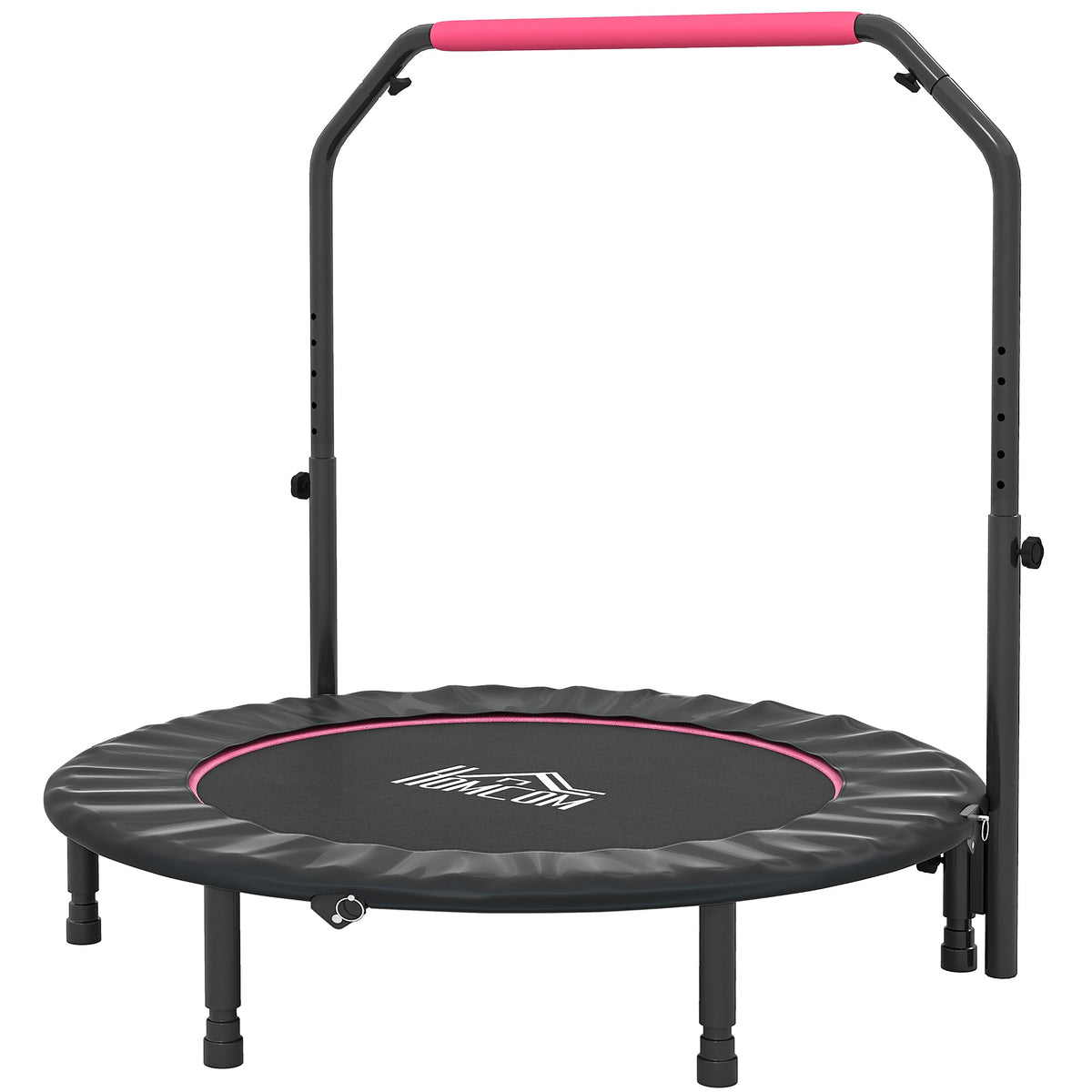 HOMCOM 48" Foldable Mini Fitness Trampoline - Black