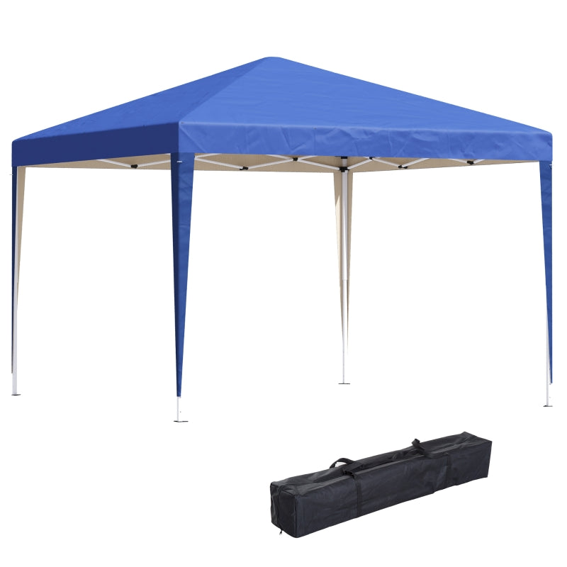 Outsunny 3x3m Pop Up Gazebo Canopy - Blue - Blue