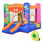 Outsunny Monster Bouncy Castle with Slide