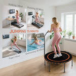 SPORTNOW 40" Foldable Fitness Trampoline - Green