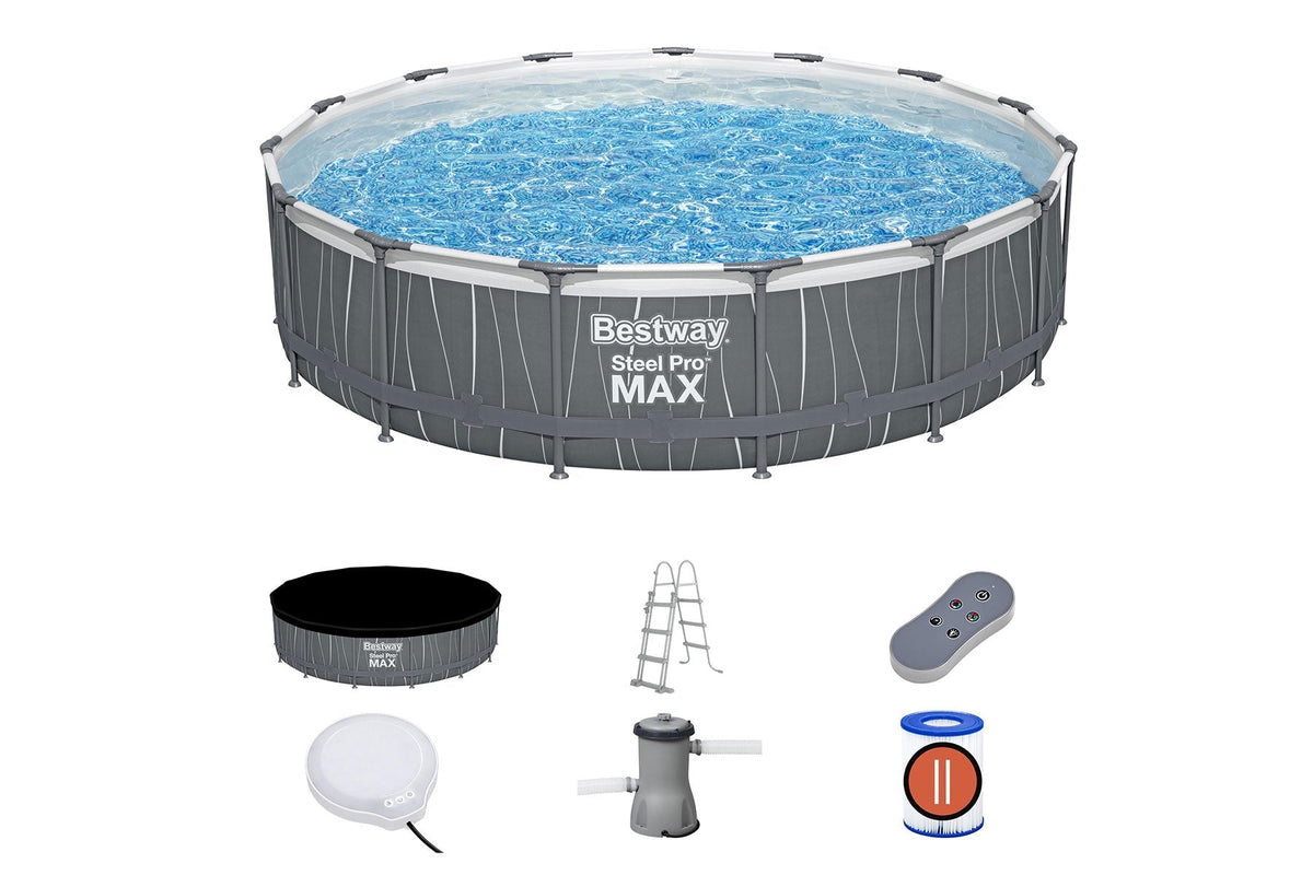 Bestway 15' x 42" Steel Pro Max Pool Set above ground pool