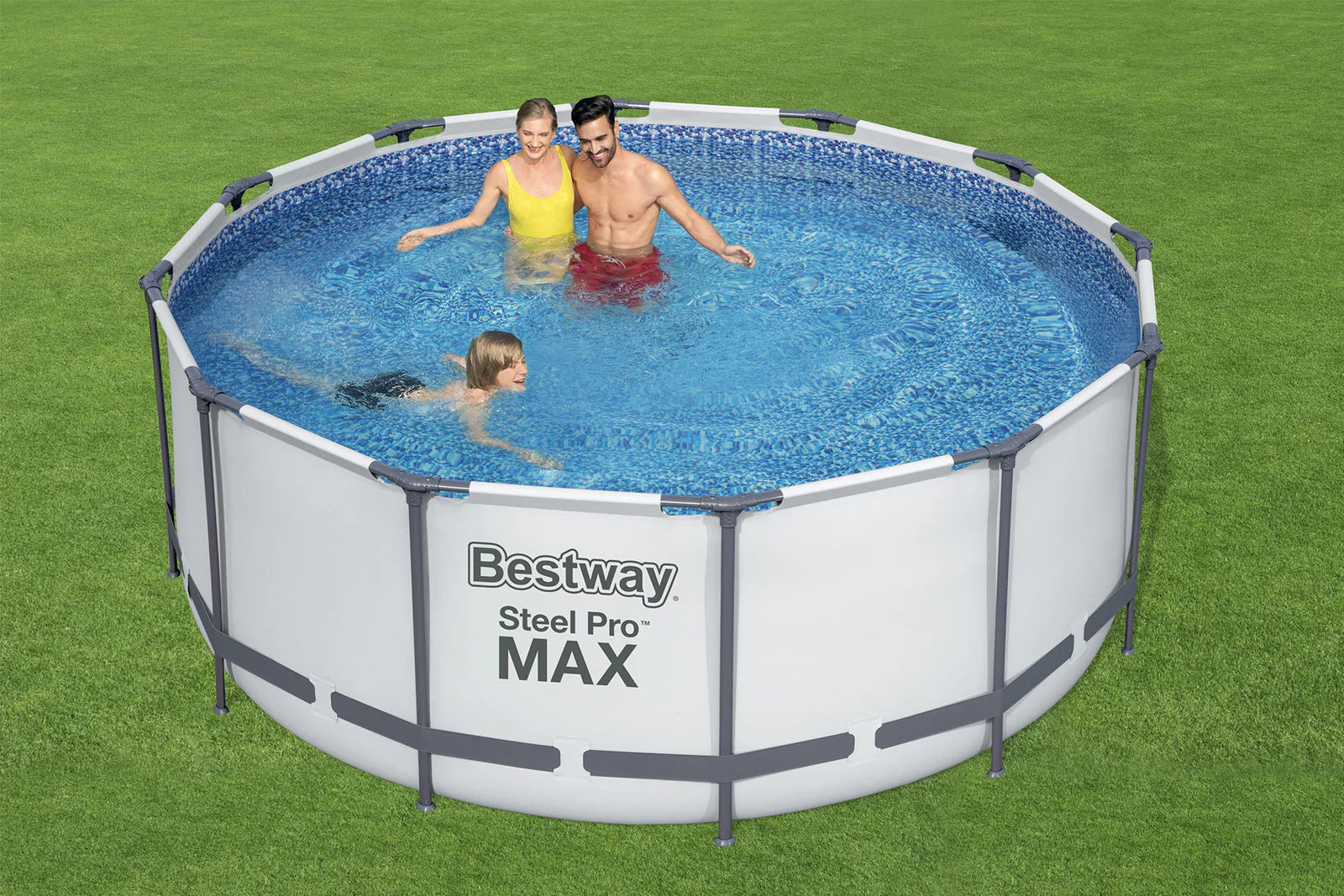 Bestway Grey Round Steel Pro Max Pool Set 12ft x 48in 3