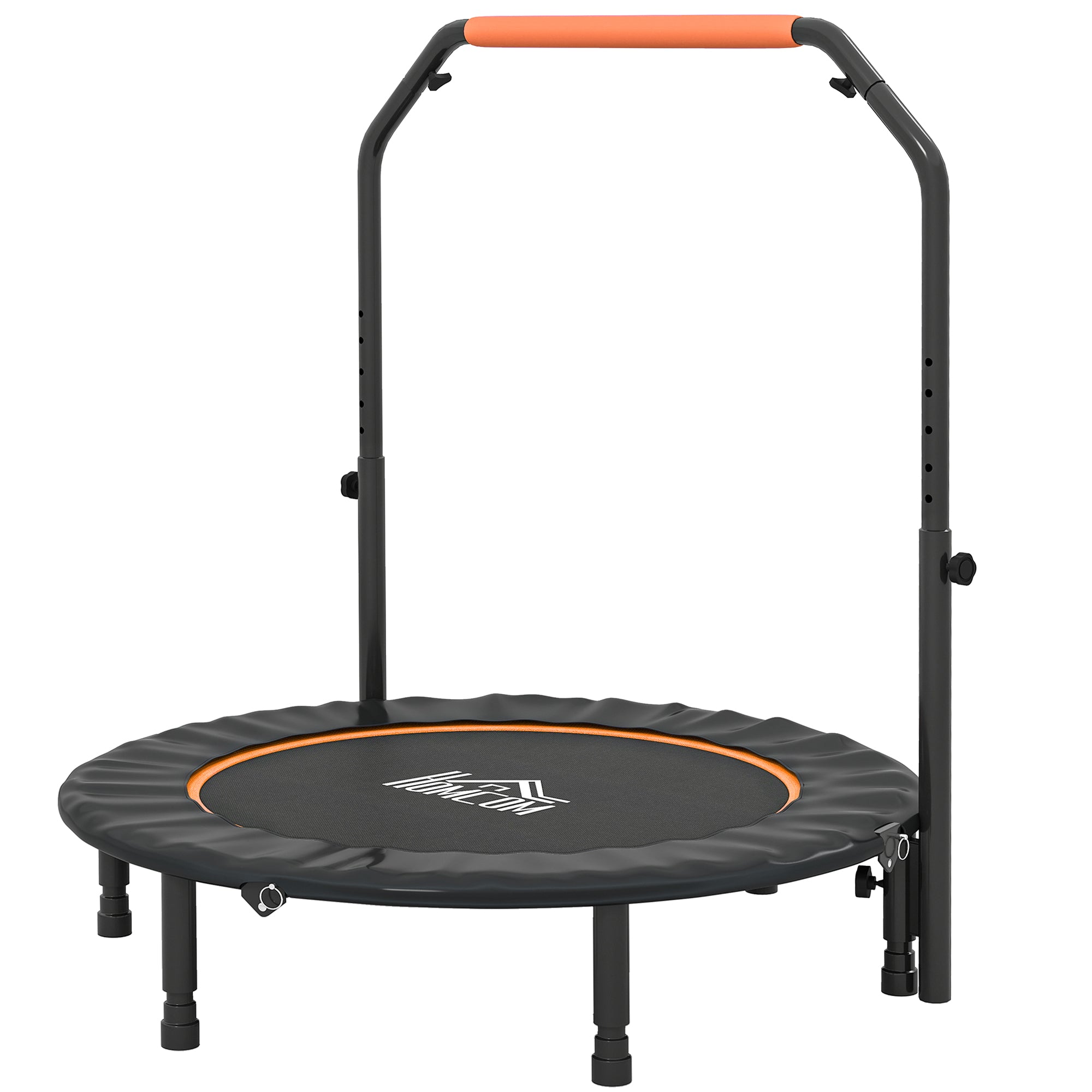 HOMCOM 45" Foldable Mini Fitness Trampoline - Black