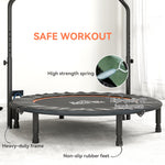 HOMCOM 48" Foldable Mini Fitness Trampoline - Black