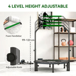 HOMCOM 40" Foldable Mini Fitness Trampoline - Black