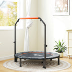HOMCOM 48" Foldable Mini Fitness Trampoline - Black
